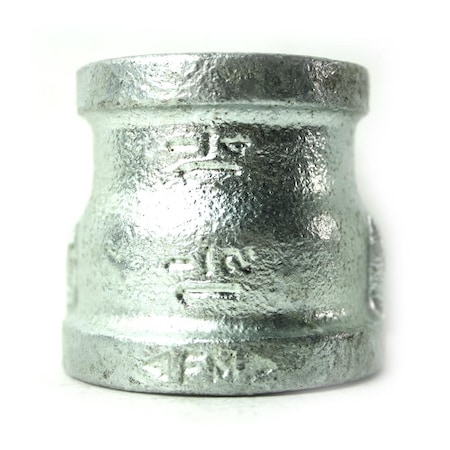 Thrifco Plumbing 1-1/2 Inch x 1-1/4 Inch Galvanized Steel Reducer Coupling 5218043